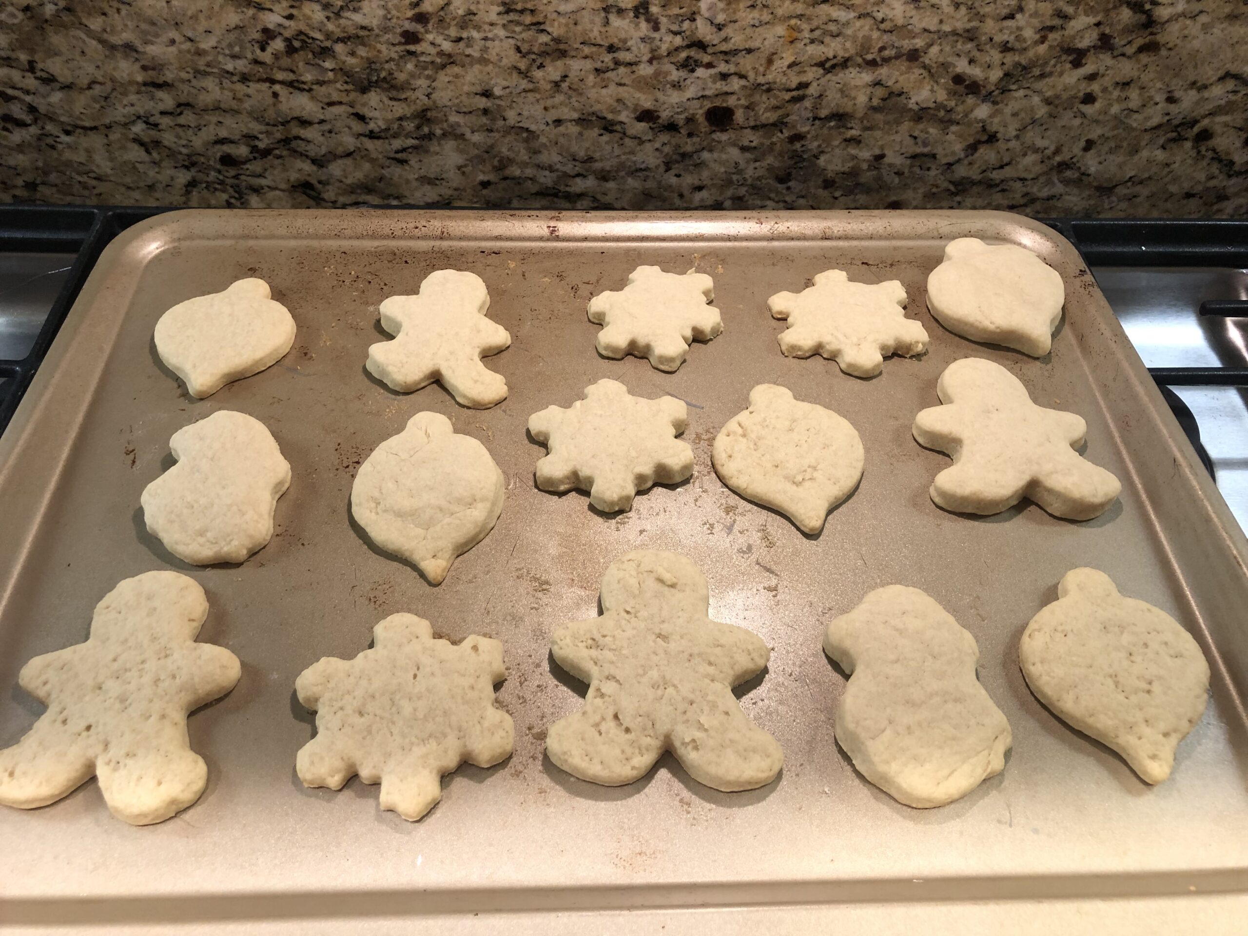 sugar cookies, fresh out of the oven